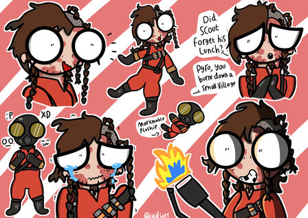 Example of a doodle sheet with a simple background